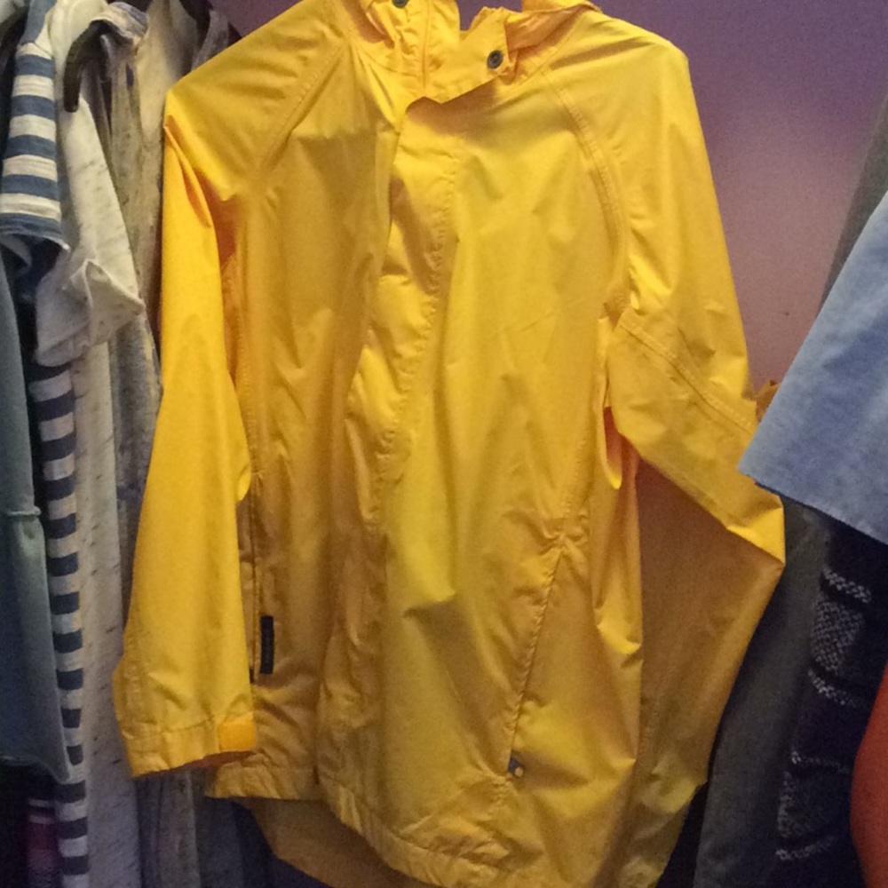 I'm selling a yellow wind breaker.
